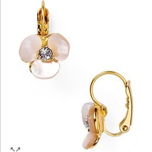 Kate Spade Disco Pansy Leverback Earrings